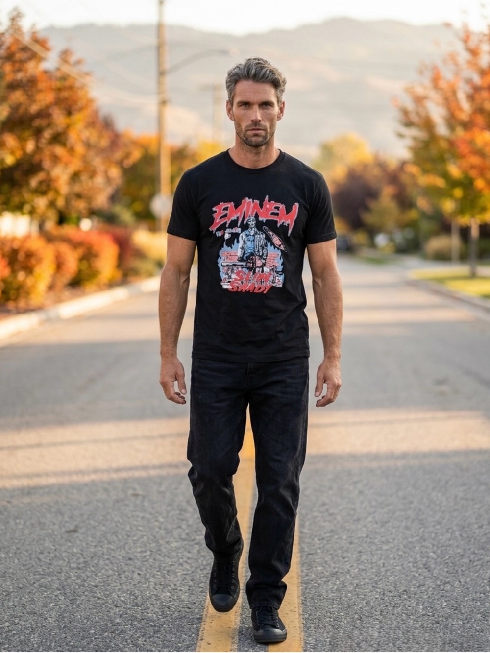 Eminem Black Graphic T Shirt - Picture 8 of 15